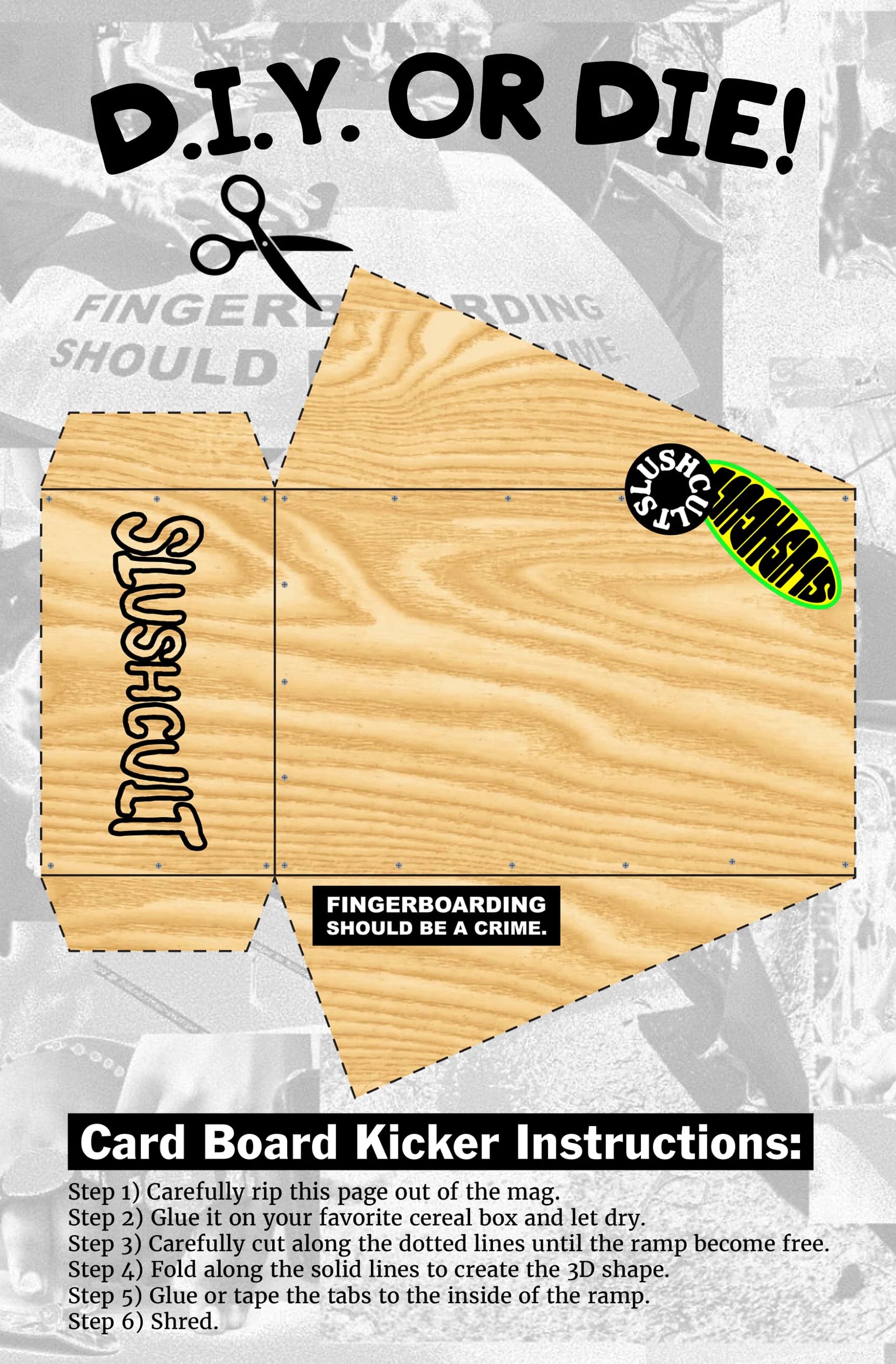 Slushcult DIY cardboard kicker product image.